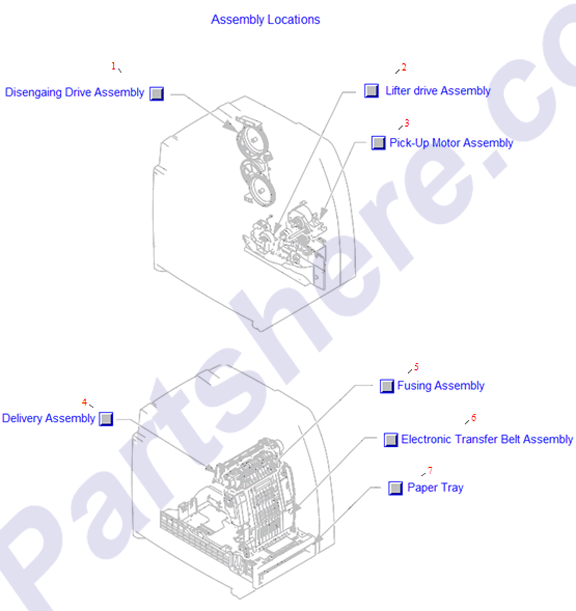 HP parts picture diagram for RM1-1693-020CN, RM1-3131-060CN-R, RM1-3146-060CN-R, RM1-3161-070CN, RM1-3131-060CN-C, RM1-3146-060CN-C, RM1-1693-190CN, RM1-3131-060CN, RM1-3146-060CN, RM1-3161-080CN, RM1-1666-000CN, RM1-1693-000CN, RM1-1717-000CN, RM1-1666-000CN-R, RM1-3161-130CN